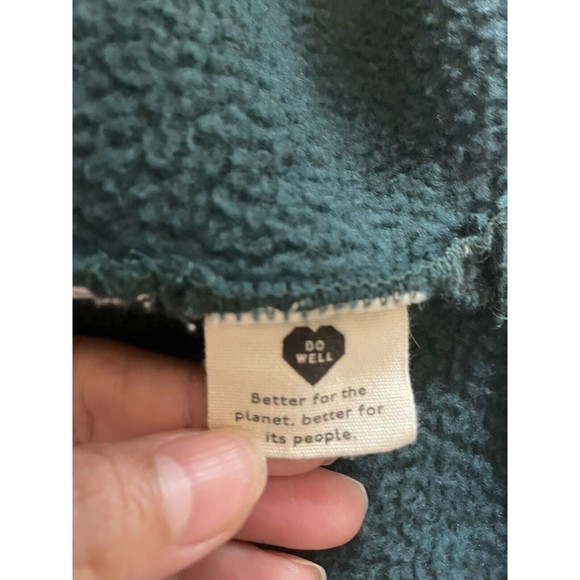 Madewell Women’s  XL Polartec Fleece Half Zip Green - Picture 9 of 12